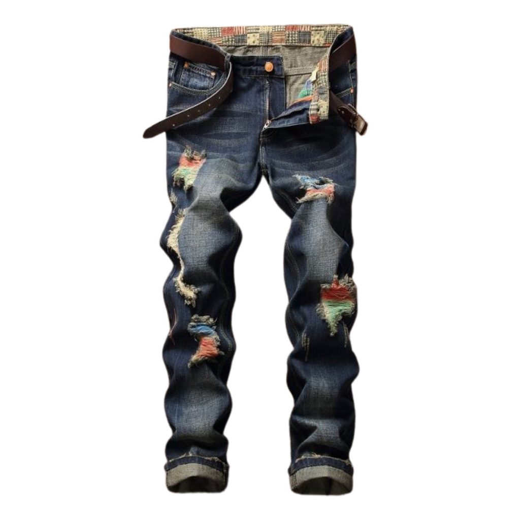 Colorful Love Effect Jeans